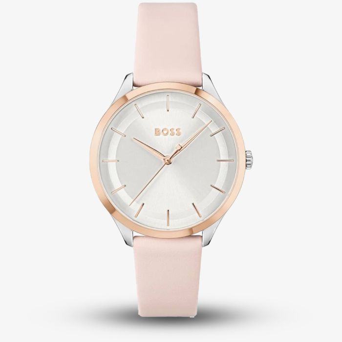BOSS Ladies Pura Rose Gold Plated Pink Watch 1502643